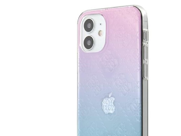 Guess GUHCP12S3D4GGBP iPhone 12 mini 5.4 sininen/vaaleanpunainen/sininen/vaaleanpunainen kotelo 4G 3D-kuvio kokoelma