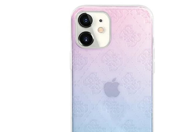 Guess GUHCP12S3D4GGBP iPhone 12 mini 5.4 sininen/vaaleanpunainen/sininen/vaaleanpunainen kotelo 4G 3D-kuvio kokoelma