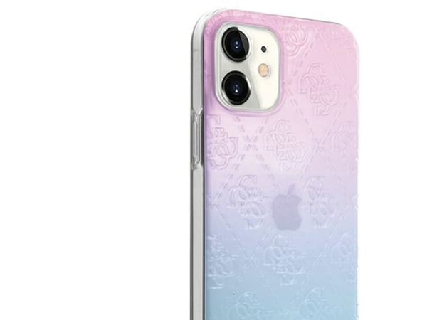 Guess GUHCP12S3D4GGBP iPhone 12 mini 5.4 sininen/vaaleanpunainen/sininen/vaaleanpunainen kotelo 4G 3D-kuvio kokoelma