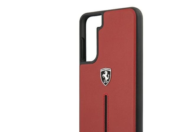 Ferrari FEOSIHCS21MRE S21+ G996 rød hardcase Off Track lær/nylonstripe