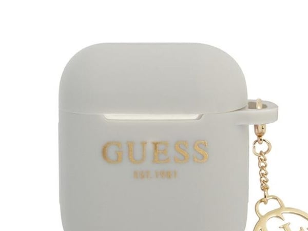 Guess Silikon beskyttelsesdeksel Charm 4G Collection for AirPods, grå