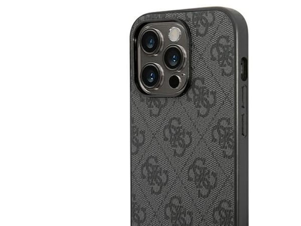 Guess GUHCP14XG4GLGR Apple iPhone 14 Pro Max 6,7" hardt deksel grå 4G Stripe Collection