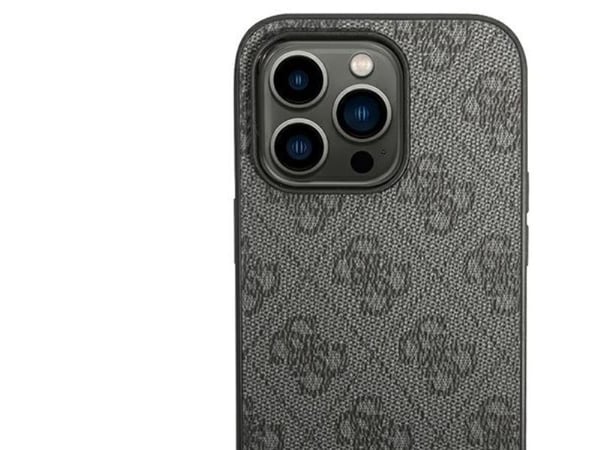 Guess GUHCP14XG4GLGR Apple iPhone 14 Pro Max 6,7" hardt deksel grå 4G Stripe Collection
