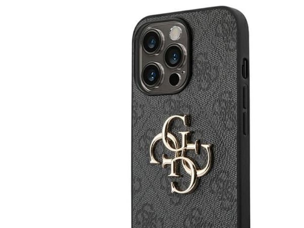 Guess GUHCP14L4GMGGR iPhone 14 Pro 6,1" grått hårt skal 4G Big Metal Logo