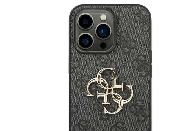 Guess GUHCP14L4GMGGR iPhone 14 Pro 6,1" grått hårt skal 4G Big Metal Logo