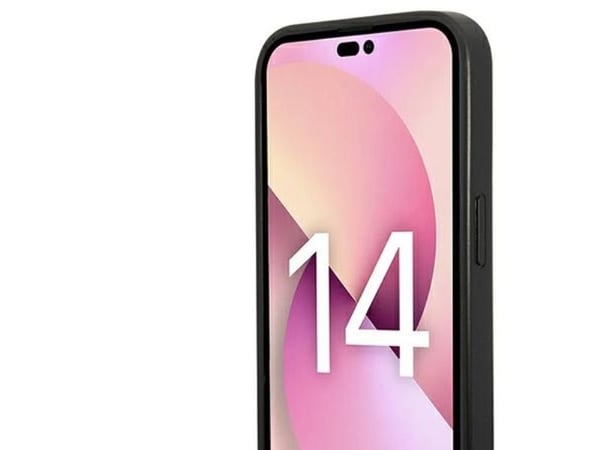 Karl Lagerfeld KLHCP14LSAPCHG iPhone 14 Pro 6,1" hårt skal i silver Saffiano Choupette Head