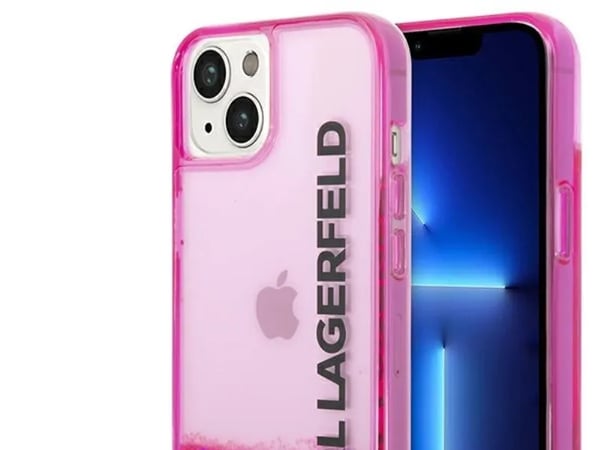 Karl Lagerfeld KLHCP14MLCKVF iPhone 14 Plus 6.7" różowy/pink kovakotelo Liquid Glitter Elong