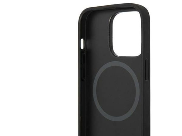 BMW BMHMP14XSLLBK iPhone 14 Pro Max 6,7" hårt skal svart Signature Logo Magsafe