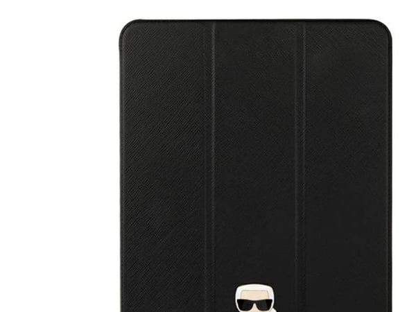 Karl Lagerfeld etui til nettbrett KLFC12OKMK iPad 12,9" Pro 2021 Book Cover svart/svart saffiano Karl Iconic