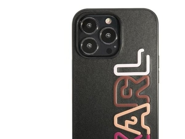 Karl Lagerfeld KLHCP13LPCOBK iPhone 13 Pro / 13 6.1" musta/musta kova kotelo Multi Pink merkki