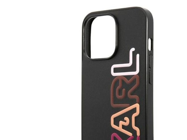 Karl Lagerfeld KLHCP13LPCOBK iPhone 13 Pro / 13 6.1" musta/musta kova kotelo Multi Pink merkki
