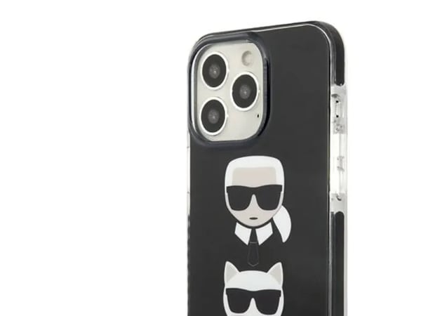Karl Lagerfeld hardt deksel til Apple iPhone 13 Pro Max 6,7" – svart Karl&Choupette Head