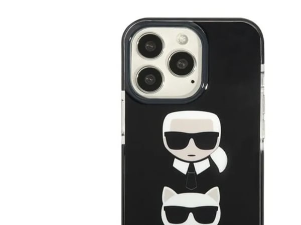 Karl Lagerfeld hardt deksel til Apple iPhone 13 Pro Max 6,7" – svart Karl&Choupette Head