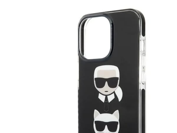 Karl Lagerfeld hardt deksel til Apple iPhone 13 Pro Max 6,7" – svart Karl&Choupette Head