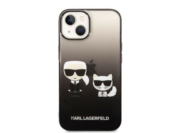 Deklas Karl Lagerfeld Hardcase till iPhone 14 Plus/15 Plus 6,7" svart/grå gradient