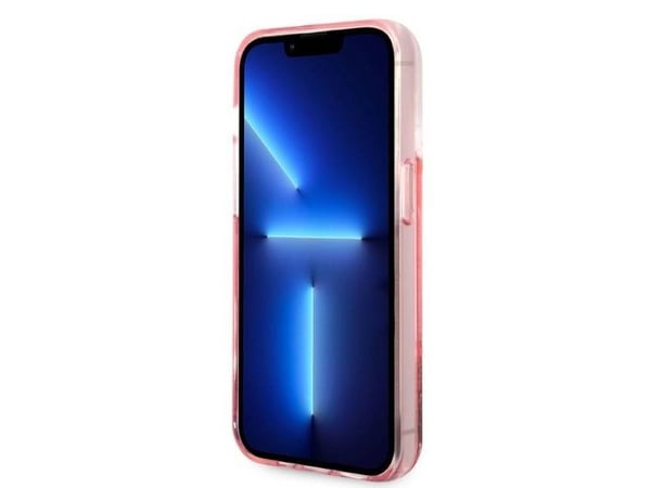 Karl Lagerfeld KLHCP14LLBKLCP iPhone 14 Pro 6.1" rosa/rosa hardt deksel Liquid Glitter Big KL