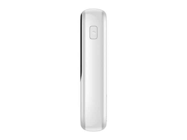 Baseus Qpow Digital Display strømbank med hurtiglading 10000mAh 20W QC/PD/SCP/FCP med innebygd Lightning-kabel hvit