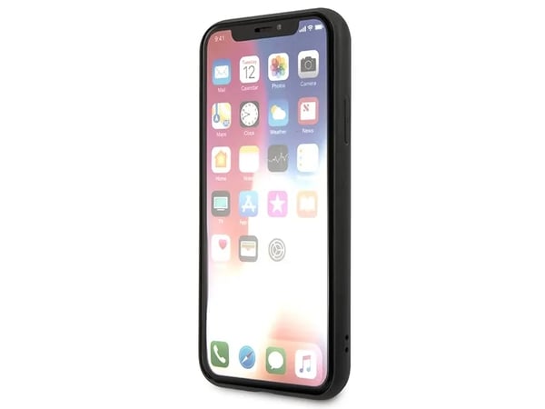 Karl Lagerfeld Saffiano Karl & Choupette Heads - iPhone Xs Max-deksel (svart)