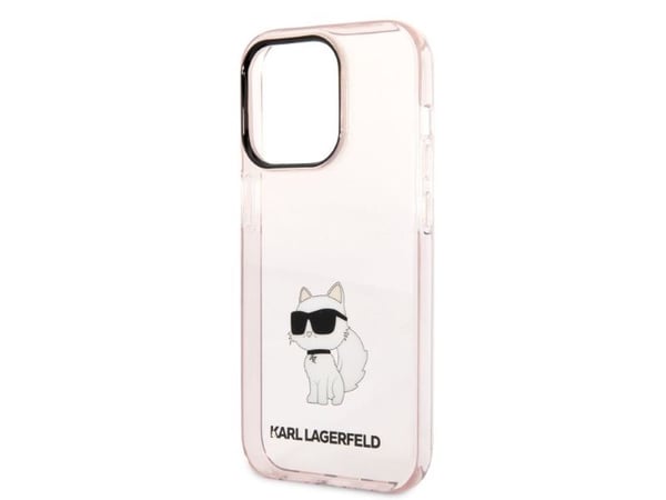 Karl Lagerfeld KLHCP14LHNCHTCP hårt mobilskal Ikonik Choupette till Apple iPhone 14 Pro 6,1" rosa