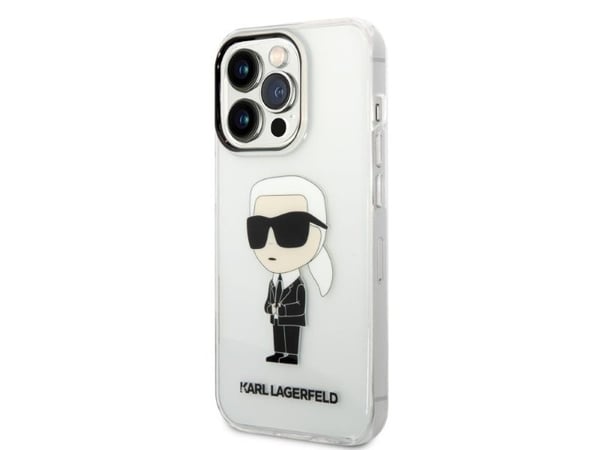 Karl Lagerfeld KLHCP14LHNIKTCT Apple iPhone 14 Pro 6,1" gjennomsiktig hardt etui Ikonik Karl Lagerfeld