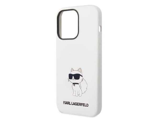 Karl Lagerfeld KLHCP14LSNCHBCH deksel til Apple iPhone 14 Pro 6,1" hardt deksel hvit Silicone Choupette