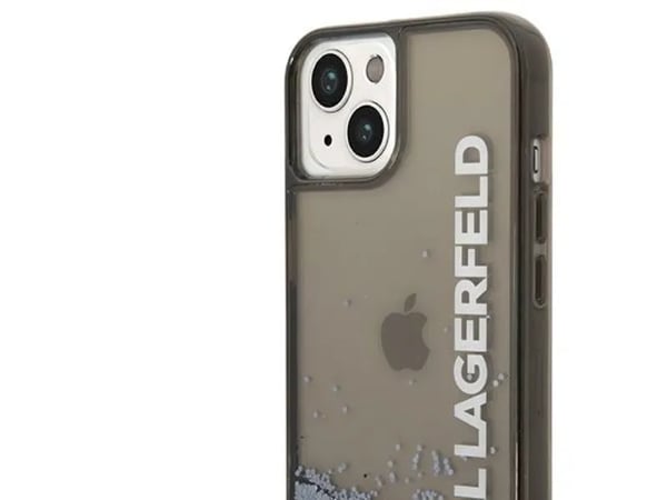 Deklas Karl Lagerfeld KLHCP14MLCKVK hardcase Liquid Glitter til iPhone 14 Plus / 15 Plus 6.7" (svart/svart)