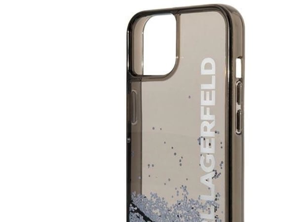 Deklas Karl Lagerfeld KLHCP14MLCKVK hardcase Liquid Glitter til iPhone 14 Plus / 15 Plus 6.7" (svart/svart)