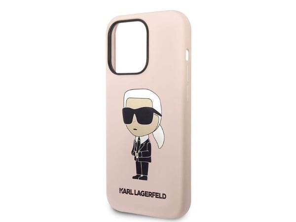 Karl Lagerfeld KLHCP14XSNIKBCP iPhone 14 Pro Max 6,7" rosa hardt deksel Silicone Ikonik