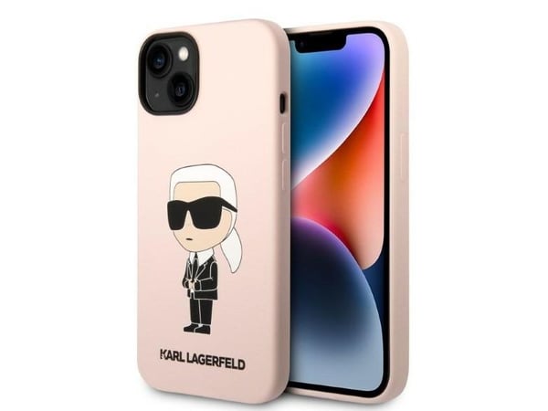 Karl Lagerfeld KLHMP14MSNIKBCP hårt skal till Apple iPhone 14 Plus / 15 Plus 6,7" silikon Ikonik Mag i rosa Karl Lagerfeld KLHMP14MSNIKBCP hårt skal till Apple iPhone 14 Plus / 15 Plus 6,7" silikon Ikonik Mag i rosa