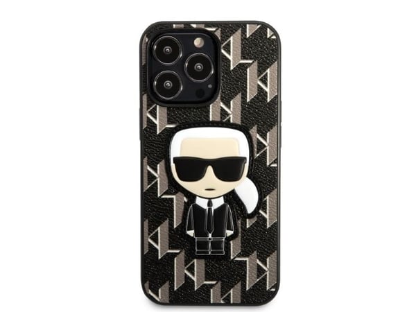 Karl Lagerfeld KLHCP13LKCTUGLP iPhone 13 Pro / 13 6,1" różowy / pinkki kotelo Glitter Karl`s &amp; Choupette Glitter Karl`s &amp; Choupette