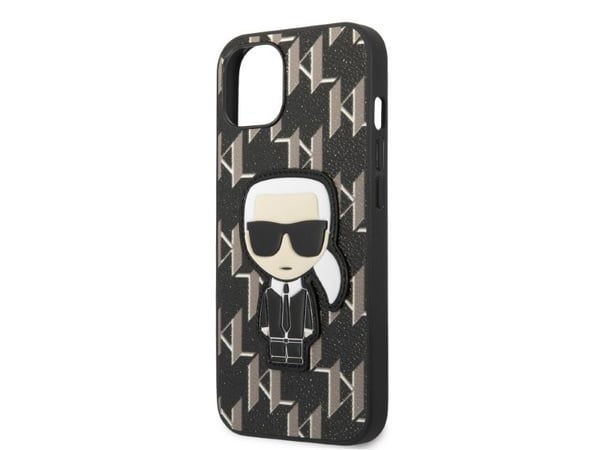 Karl Lagerfeld KLHCP13SPMNIKBK Apple iPhone 13 mini 5,4" hårt skal svart Monogram Ikonik Patch