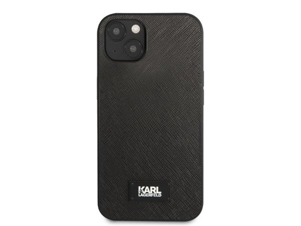 Karl Lagerfeld KLHCP13SSFMP2K Apple iPhone 13 mini 5,4" hårt skal svart Saffiano Plaque