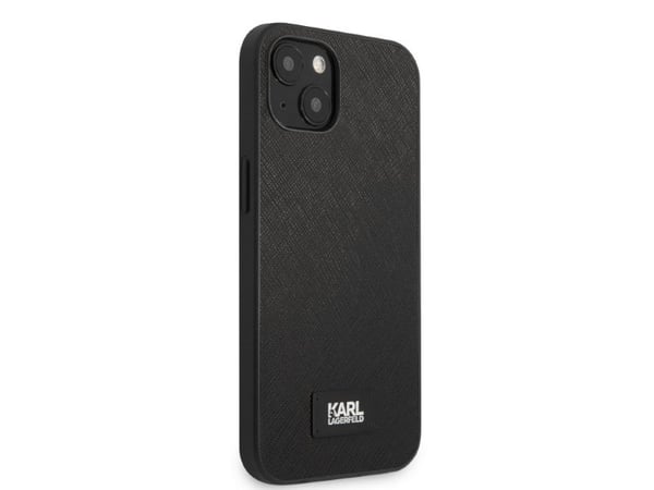 Karl Lagerfeld KLHCP13SSFMP2K Apple iPhone 13 mini 5,4" hårt skal svart Saffiano Plaque