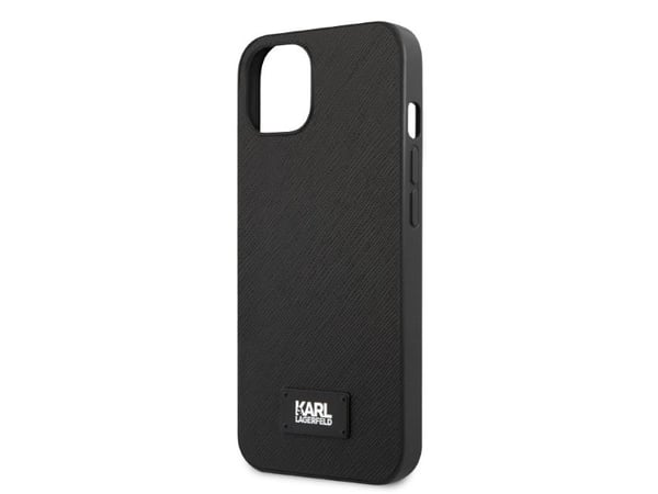 Karl Lagerfeld KLHCP13SSFMP2K Apple iPhone 13 mini 5,4" hårt skal svart Saffiano Plaque