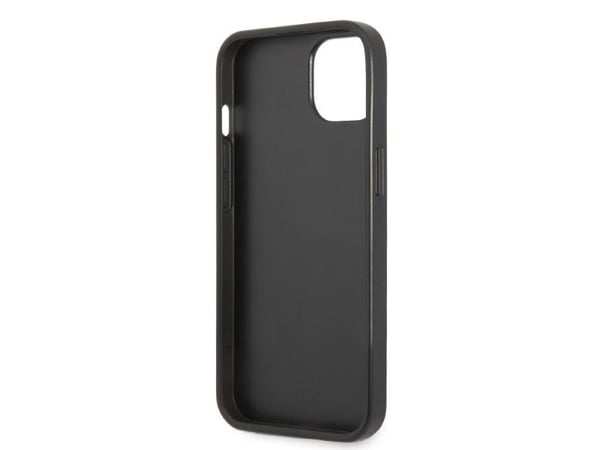 Karl Lagerfeld Karl Lagerfeld KLHCP13SSFMP2K iPhone 13 mini 5,4 tommer hardt deksel Svart/svart Saffiano plakett