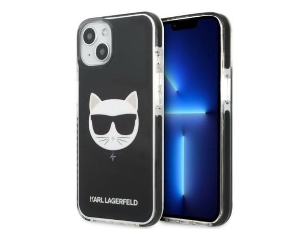 Karl Lagerfeld KLHCP13STPECK hårt skal Apple iPhone 13 mini 5,4" Choupette Head (svart)