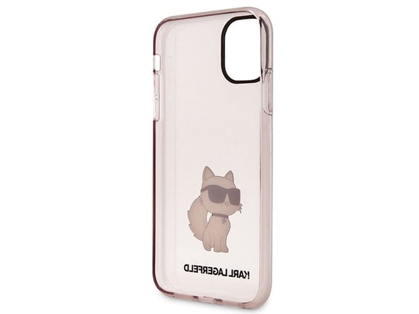 Karl Lagerfeld KLHCN61HNCHTCP hardt deksel til Apple iPhone 11 / XR 6,1" rosa Ikonik Choupette