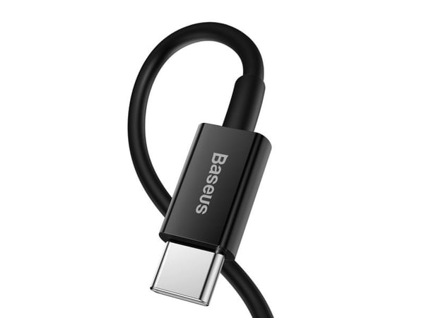 Baseus Kabel USB-C do Lightning Superior Series, 20W, PD, 2m (czarny), 2 m, USB A, USB C/Lightning, Röd