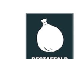 Piktogram Bica®, vinyl, restavfall, HxBxL: 15 x 15 x 15 cm, vit