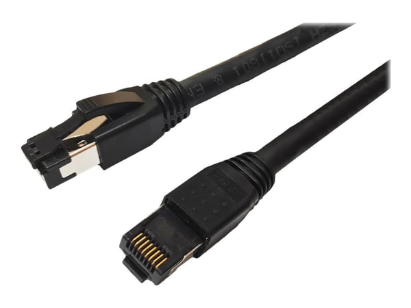 Microconnect MC-SFTP803S, 3 m, Cat8.1, S/FTP (S-STP), RJ-45, RJ-45, Musta