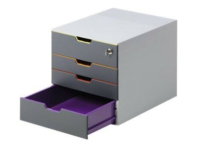 Lådskåp Durable Varicolor® 4 - med nyckellås