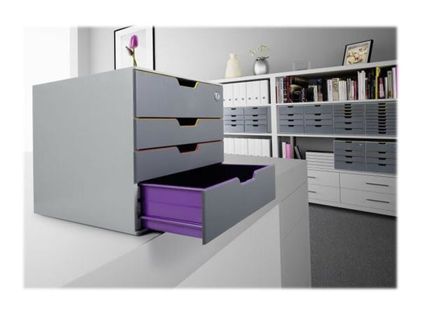 Lådskåp Durable Varicolor® 4 - med nyckellås