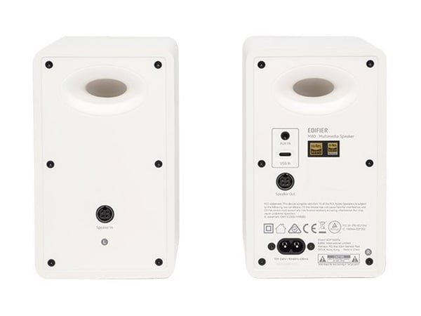 Edifier M60 - Høyttalere - for PC - 2.0-kanal - trådløs - Bluetooth - Appstyrt - USB - 66 watt (Total) - toveis - hvit