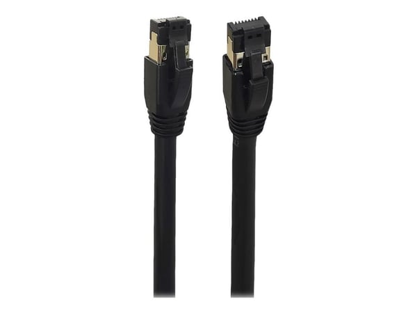 Microconnect MC-SFTP803S, 3 m, Cat8.1, S/FTP (S-STP), RJ-45, RJ-45, Musta