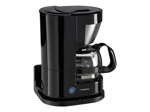 Dometic PerfectCoffee MC 052, Suodatinkahvinkeitin, Jauhettu kahvi, 170 W, Musta, Hopea Dometic PerfectCoffee MC 052, Suodatinkahvinkeitin, Jauhettu kahvi, 170 W, Musta, Hopea