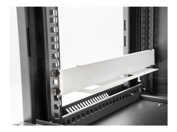 Delock - Rack-brakett - adjustable length 368-600 mm - side - grå - 1U - 19" (en pakke 2)