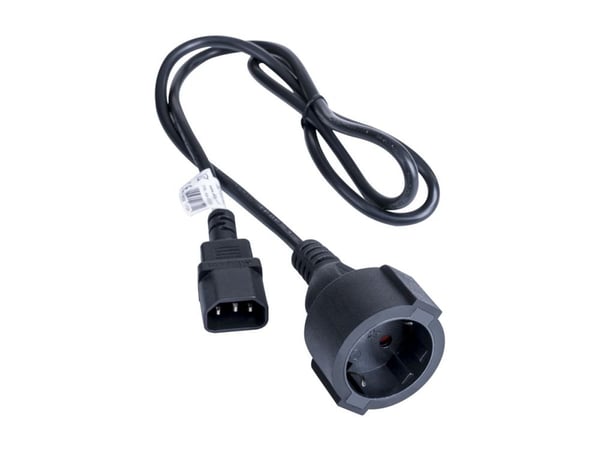 Akyga AK-PC-13A - Johdinsarja - CEE 7/3 til IEC 60320 C14 10 A - 250 V - 10 A - 1 m - lajitelma