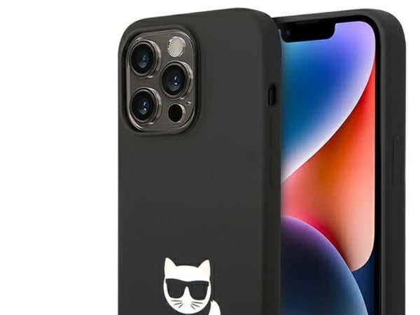 Apple iPhone 14 Pro Karl Lagerfeld deksel i Silicone Choupette Body (KLHCP14LSLCTBK) svart