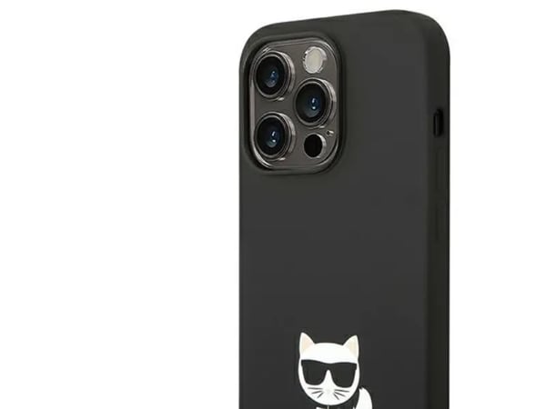 Apple iPhone 14 Pro Karl Lagerfeld deksel i Silicone Choupette Body (KLHCP14LSLCTBK) svart