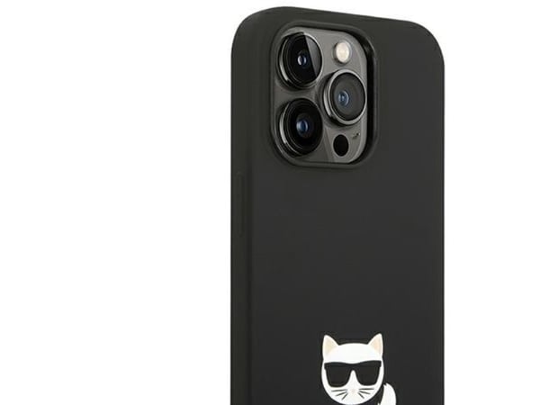 Apple iPhone 14 Pro Karl Lagerfeld deksel i Silicone Choupette Body (KLHCP14LSLCTBK) svart